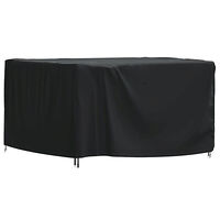 vidaXL Överdrag till trädgårdsmöbler svart 113x113x73cm vattentät 420D