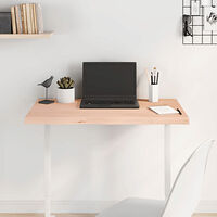 vidaXL Bordsskiva 80x60x(2-4) cm obehandlad massiv ek