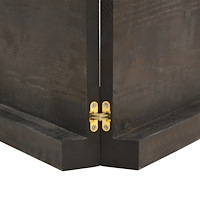 vidaXL Bordsskiva mörkbrun 220x50x(2-6) cm behandlad massiv ek