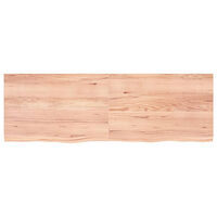 vidaXL Bordsskiva ljusbrun 180x60x(2-4) cm behandlad massiv ek