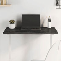 vidaXL Bordsskiva mörkbrun 80x50x2 cm behandlad massiv ek