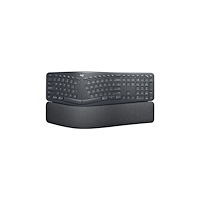 Logitech Logitech Ergo K860 tangentbord Trådlös RF + Bluetooth QWERTY Nordic grafit