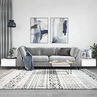 vidaXL Soffbord 2 st vit 50x46x35 cm konstruerat trä