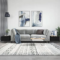 vidaXL Soffbord 2 st svart 50x46x35 cm konstruerat trä