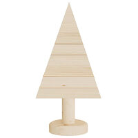 vidaXL Julgran i trä 2 st 30 cm massiv furu