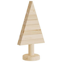 vidaXL Julgran i trä 2 st 30 cm massiv furu