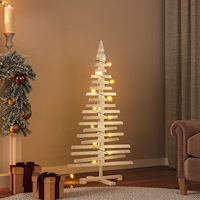 vidaXL Julgran i trä 120 cm massiv furu