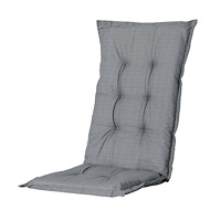 MADISON Madison Stolsdyna med hög rygg Basic 123x50 cm grå