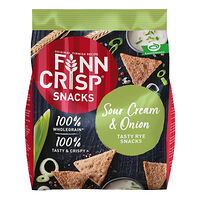 Finn Crisp Sour Cream & Onion Finn Crisp Snacks 150 g