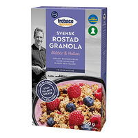 Frebaco Kvarn Granola Rostad Blåbär & Hallon 450 g