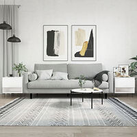 vidaXL Soffbord 2 st vit högglans 50x46x50 cm konstruerat trä