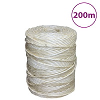 vidaXL Rep 100% sisal 3 mm 200 m