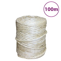 vidaXL Rep 100% sisal 4 mm 100 m