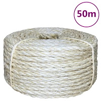 vidaXL Rep 100% sisal 6 mm 50 m