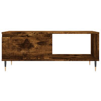 vidaXL Soffbord rökfärgad ek 90x50x36,5 cm konstruerat trä