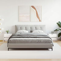 vidaXL Sängbord 2 st vit 40x31x35,5 cm massiv furu