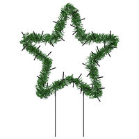 vidaXL Julstjärna 3 st med spett 50 LEDs 29 cm