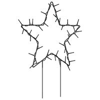 vidaXL Julstjärna 3 st med spett 50 LEDs 29 cm
