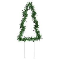 vidaXL Julträd 3 st med spett 50 LEDs 30 cm