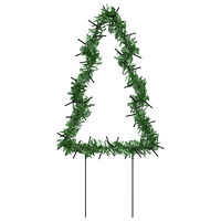vidaXL Julträd 3 st med spett 50 LEDs 30 cm