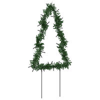vidaXL Julträd 3 st med spett 50 LEDs 30 cm