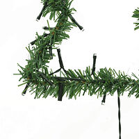 vidaXL Julträd 3 st med spett 50 LEDs 30 cm