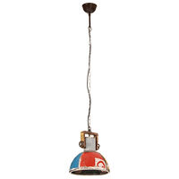 vidaXL Hänglampa industriell 25 W flerfärgad rund 30 cm 27