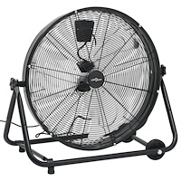 vidaXL Industrifläkt 60 cm 172,5 W svart
