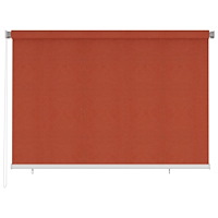 vidaXL Rullgardin utomhus 220 x 140 cm terrakotta HDPE
