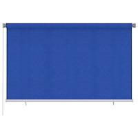 vidaXL Rullgardin utomhus 245 (B) x 140 (H) cm blå HDPE
