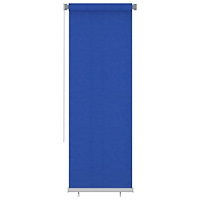 vidaXL Rullgardin utomhus 80x230 cm blå HDPE
