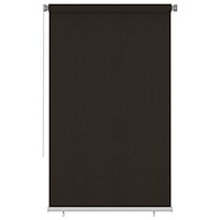 vidaXL Rullgardin utomhus 140x230 cm brun HDPE