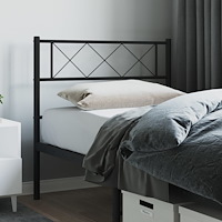 vidaXL Ersättningsgavel metall svart 100 cm