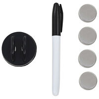 vidaXL Whiteboard magnetisk väggmonterad glas 80x60 cm