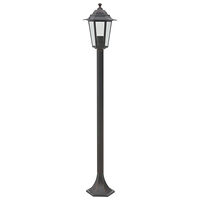 vidaXL Lyktstolpar för trädgård 6 st E27 110 cm aluminium brons
