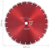 vidaXL Diamantklinga med Turbo Steel 350 mm