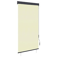 vidaXL Rullgardin utomhus 80x250 cm gräddvit