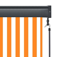 vidaXL Rullgardin utomhus 170x250 cm vit och orange