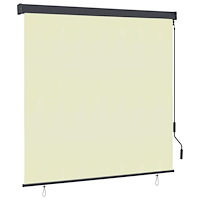 vidaXL Rullgardin utomhus 170x250 cm gräddvit