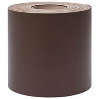 vidaXL Insynsskydd för trädgården 4 st PVC 35x0,19 m brun