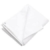 vidaXL Presenning 260 g/m² 6x6 m vit HDPE