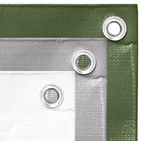 vidaXL Presenning 260 g/m² 6x6 m vit HDPE