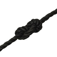 vidaXL Rep svart 16 mm 25 m polypropen