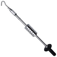 vidaXL Glidhammare med krok 63 cm kolstål