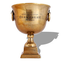 vidaXL Pokal champagnekylare koppar brun