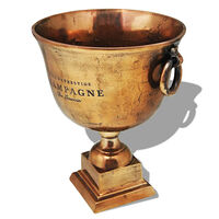 vidaXL Pokal champagnekylare koppar brun