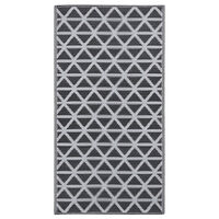 vidaXL Utomhusmatta ARAKIL svart 80x150 cm PP