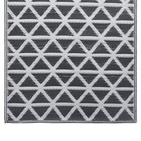 vidaXL Utomhusmatta ARAKIL svart 80x150 cm PP