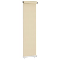 vidaXL Rullgardin utomhus gräddvit 60x230 cm HDPE
