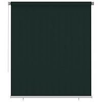 vidaXL Rullgardin utomhus 205 (B) x 230 (H) cm mörkgrön HDPE